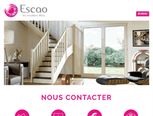 Tablet Screenshot of escao.fr